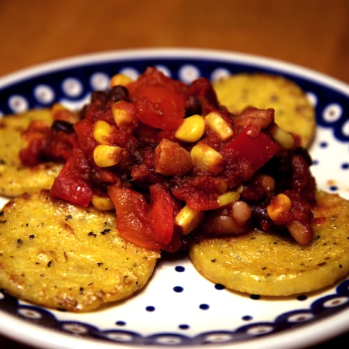 Vegan, Gluten-Free, and Under 300 Calories: Polenta and Beans Vegan, Gluten-Free, and Under 300 Calories: Polenta and Beans
