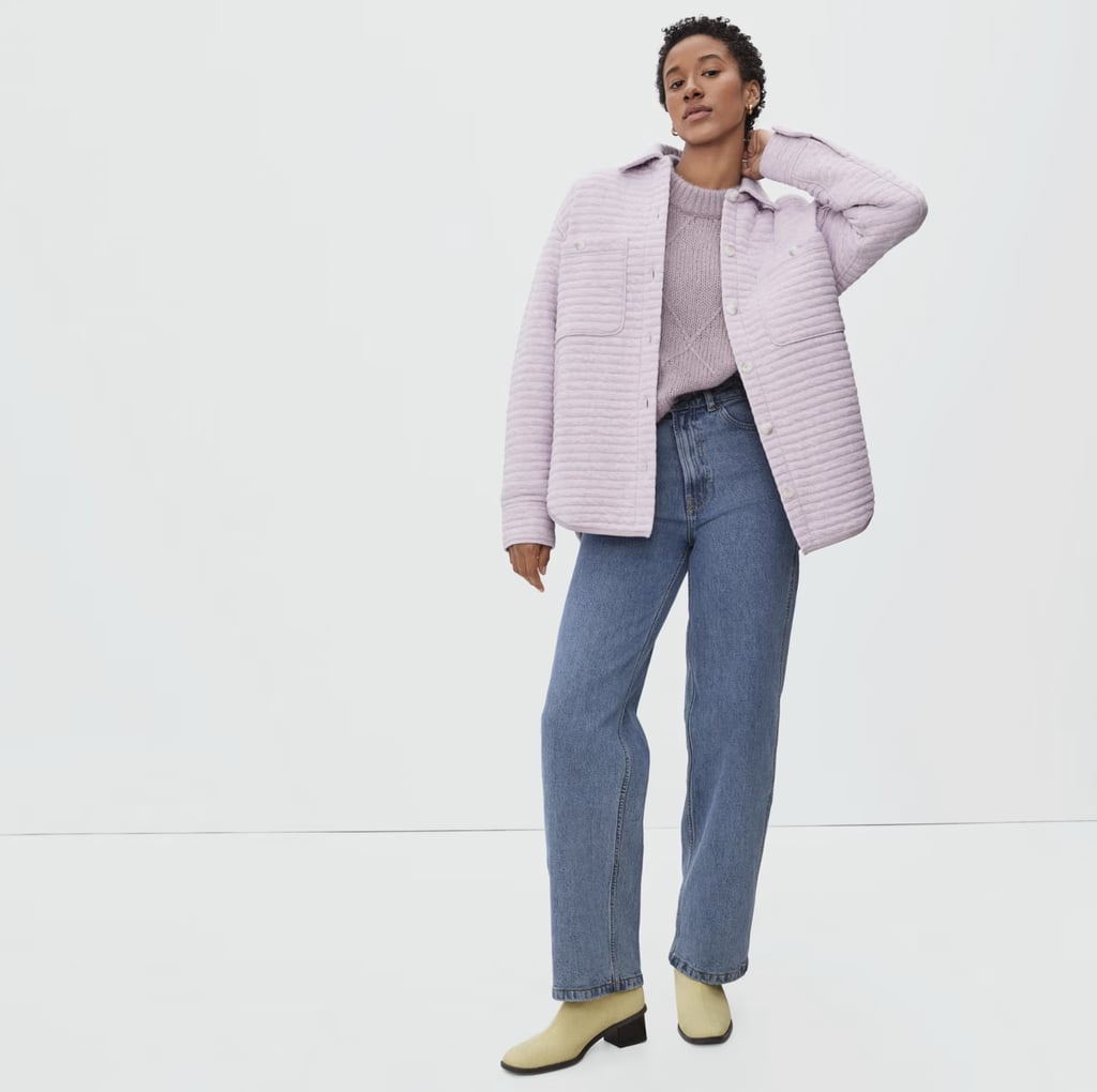 Lovely Lavender: Everlane The Organic Cotton Quilted Shirt Jacket