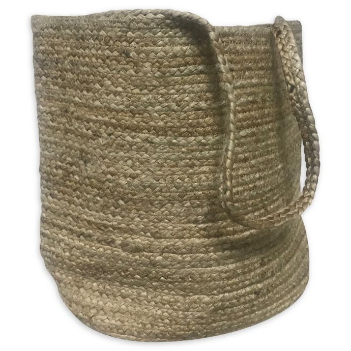 Jute Laundry Hamper in Natural