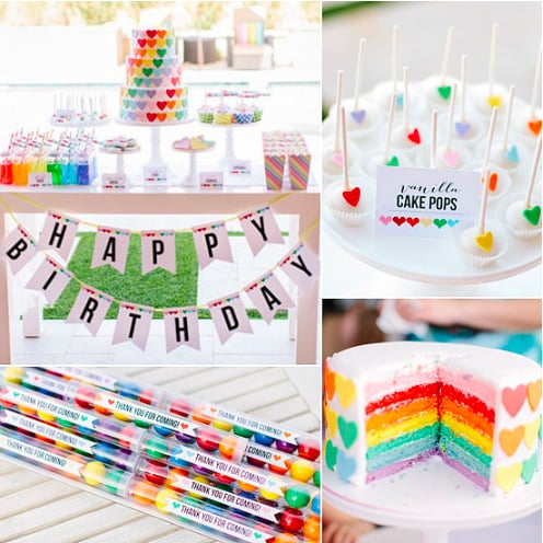 A Rainbow-Heart Party