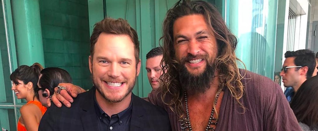 Help! We Can't Stop Staring at This Photo of Chris Pratt and Jason Momoa at Comic-Con