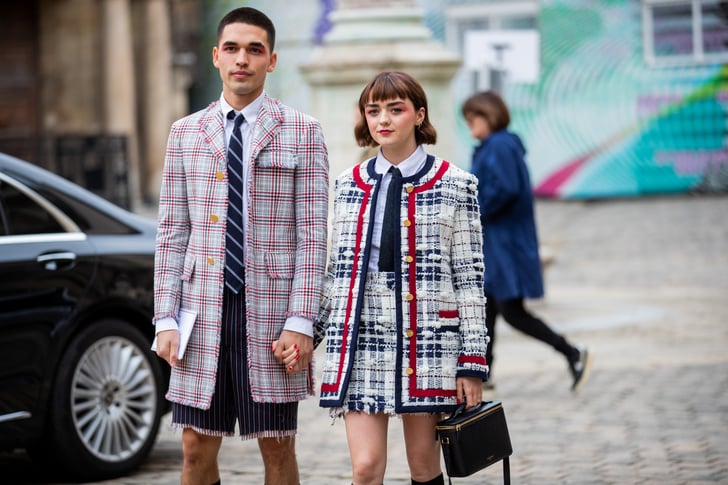 Maisie Williams and Reuben Selby at Thom Browne's Paris Fashion Week ...