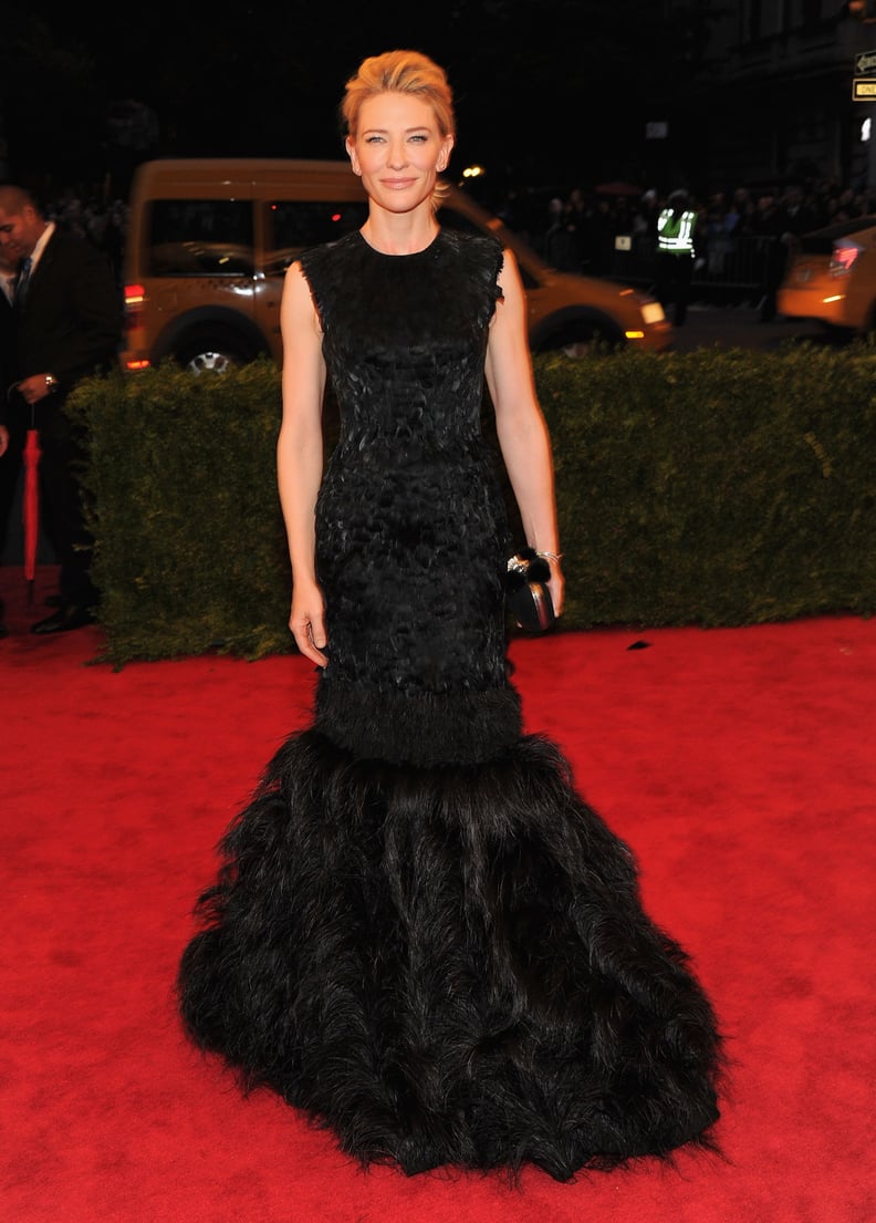 Cate Blanchett in Feathered Alexander McQueen at the 2012 Met Gala