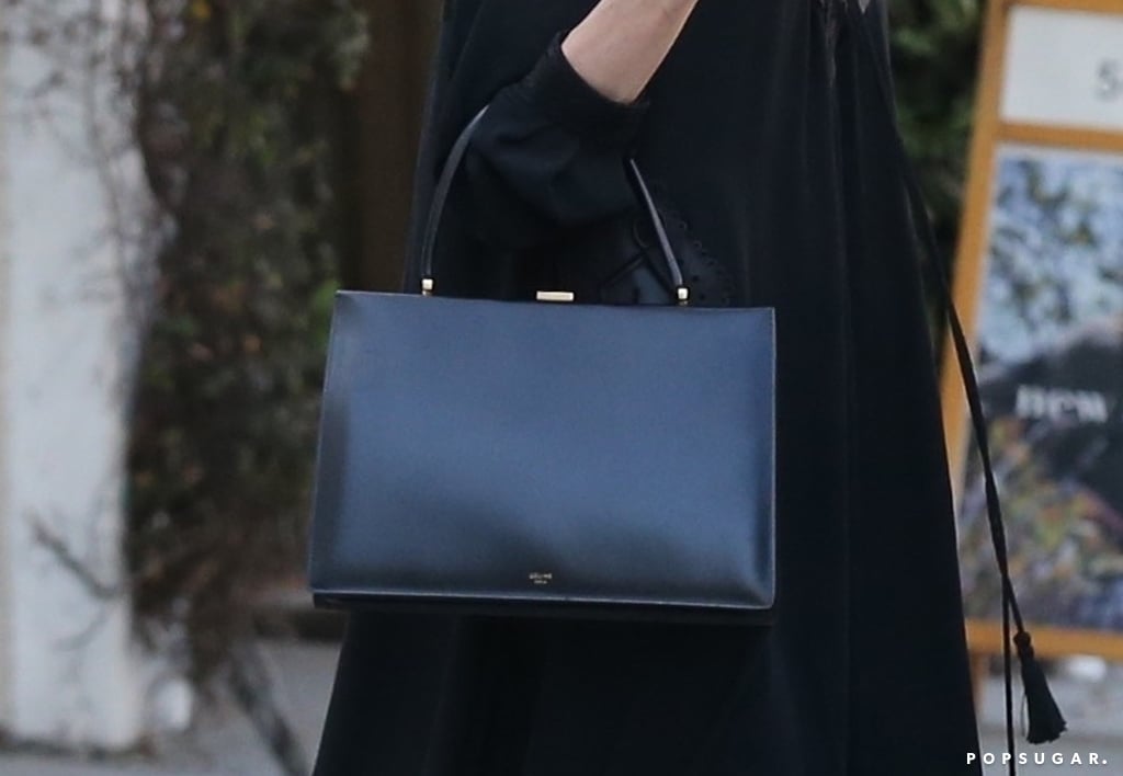 Angelina Jolie Black Lace Dress August 2018