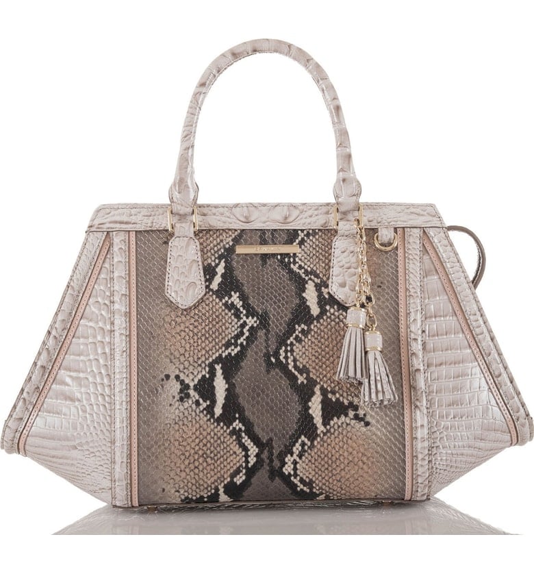 Brahmin Arden Embossed Leather Satchel