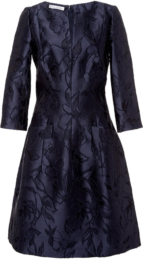 oscar de la renta navy dress