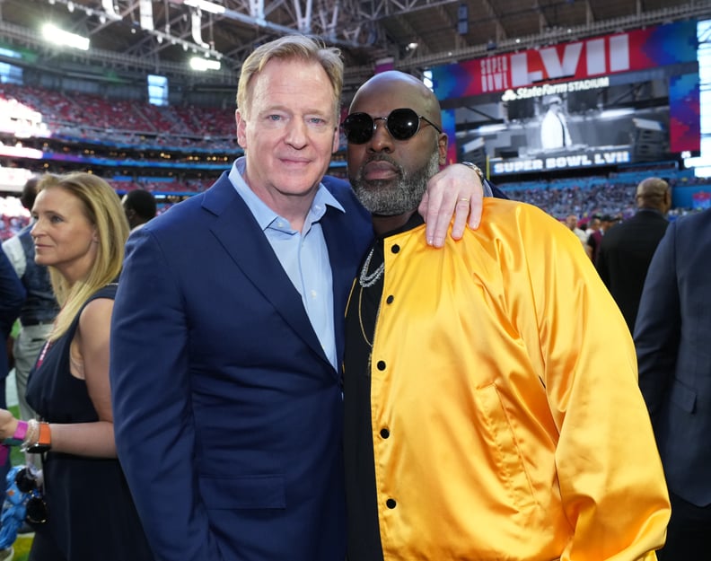 Roger Goodell and Corey Gamble