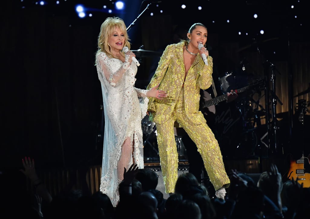 Miley Cyrus Outfit During Dolly Parton Tribute 2019 Grammys