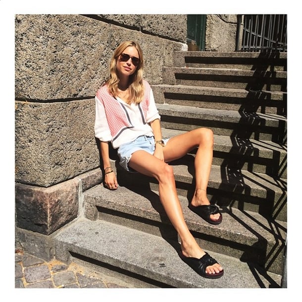 We really wanted to show them off, so we wore them with simple blouses and standard cutoffs.
Source: Instagram user lookdepernille