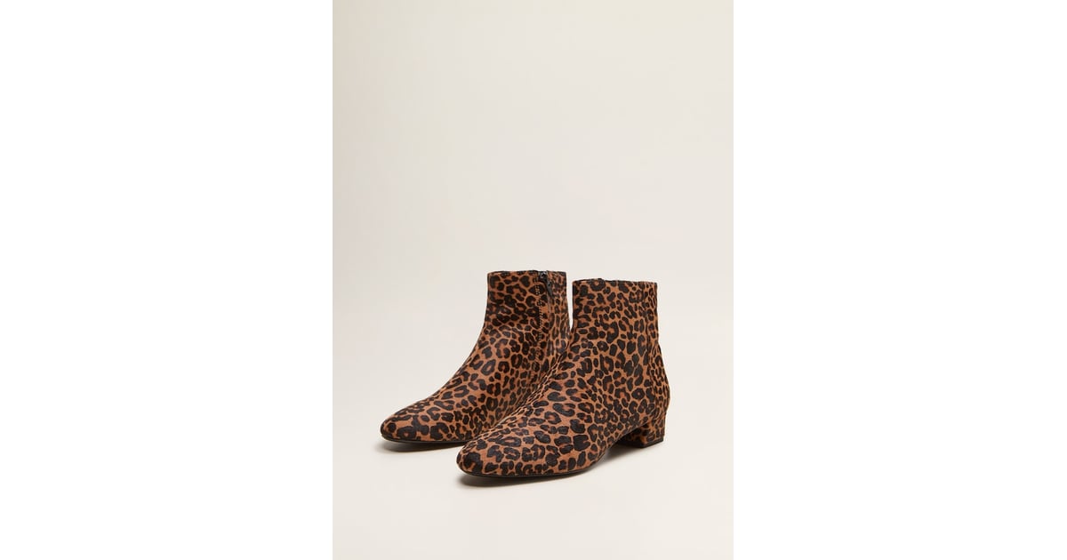 Mango Leopard Print Leather Ankle Boots 11 Leopard Boot Styles