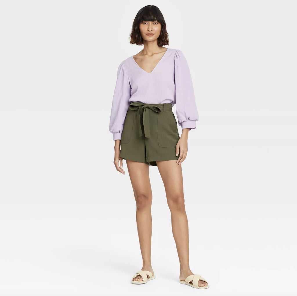 A New Day High-Rise Tie Waist Shorts