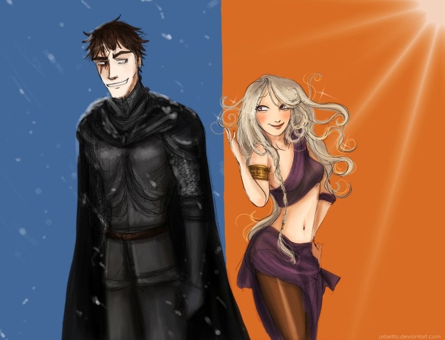 Jon Snow And Daenerys Fan Art Popsugar Love And Sex Photo 14