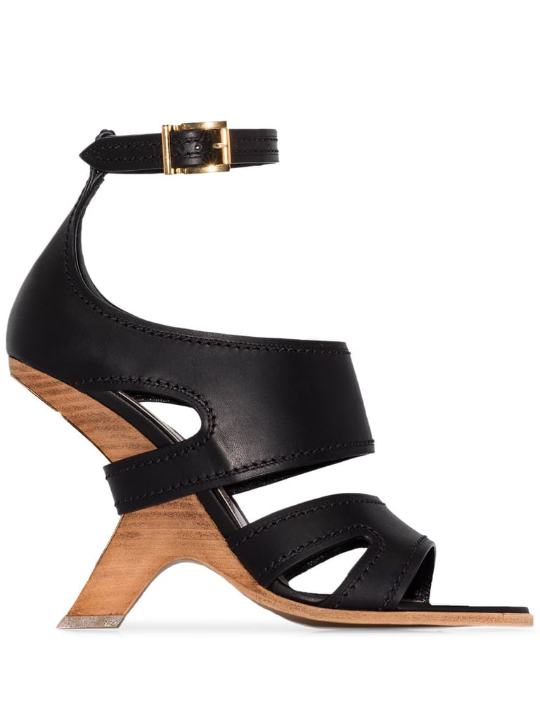 Alexander McQueen No.13 105 Wedge Leather Sandals