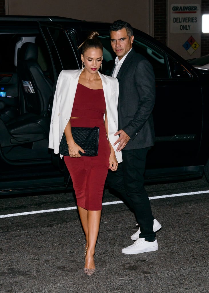 Jessica Alba Cash Warren NYFW Date Night September 2015
