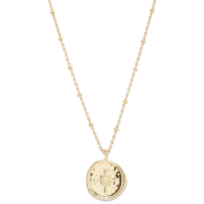 Gorjana Women's Compass Coin Pendant Necklace