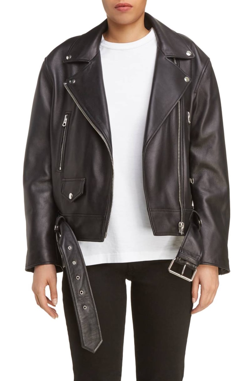Acne Studios Women's Merlyn Leather Moto Jacket