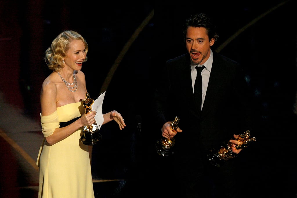 Naomi Watts and Robert Downey Jr. presented an award together.