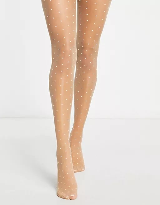 Zara Gold Polka Dot Knit Leggings