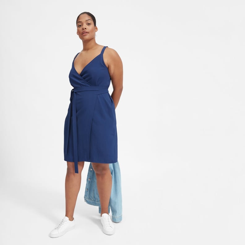 Everlane Japanese GoWeave Tank Mini Wrap Dress