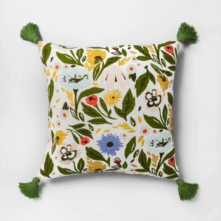 Get the Look FloralPrint Reverse to Velvet Oversize Square Throw