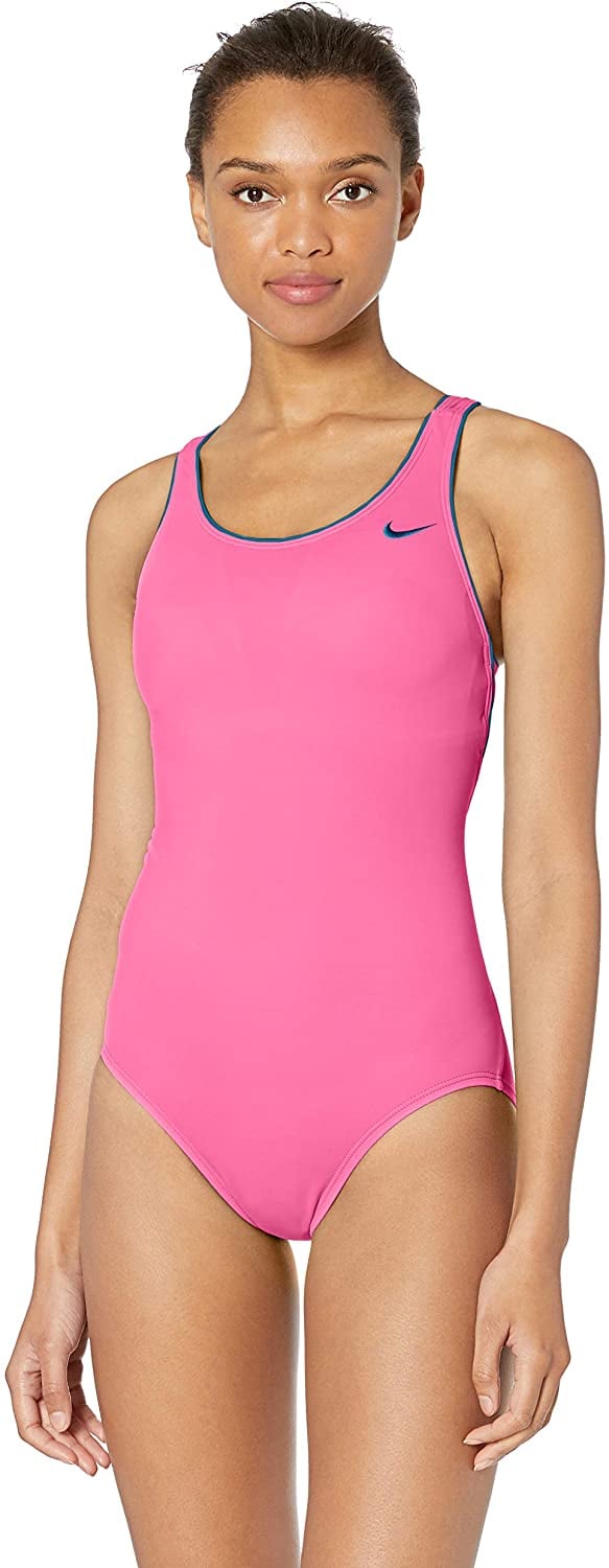 Nike Swim Women's Solid Powerback One Piece Swimsuit