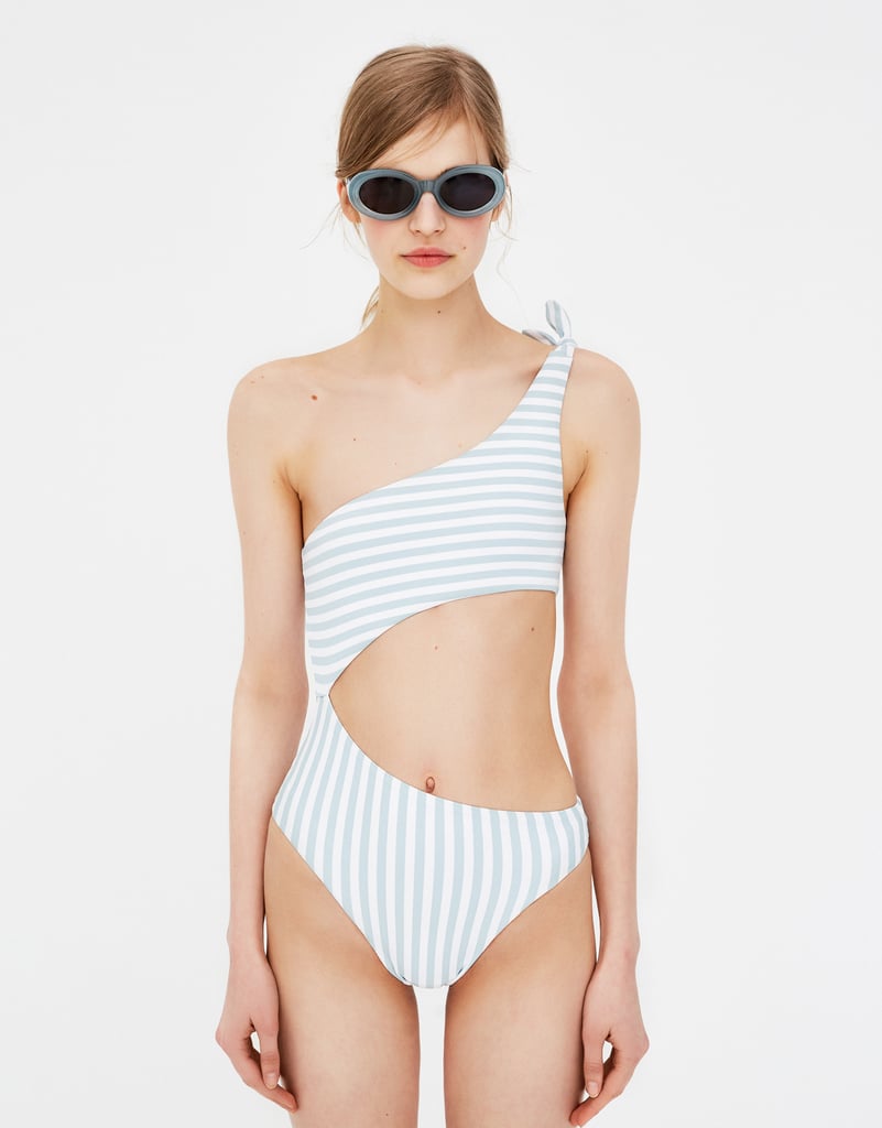 Pull & Bear Striped Swimsuit