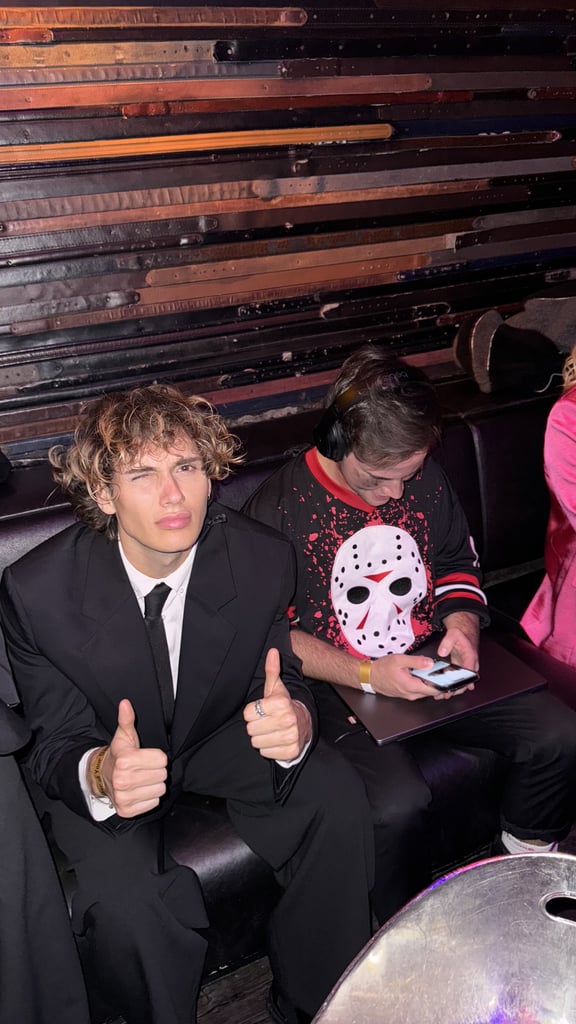 Taking a Break at Heidi Klum's Halloween Party