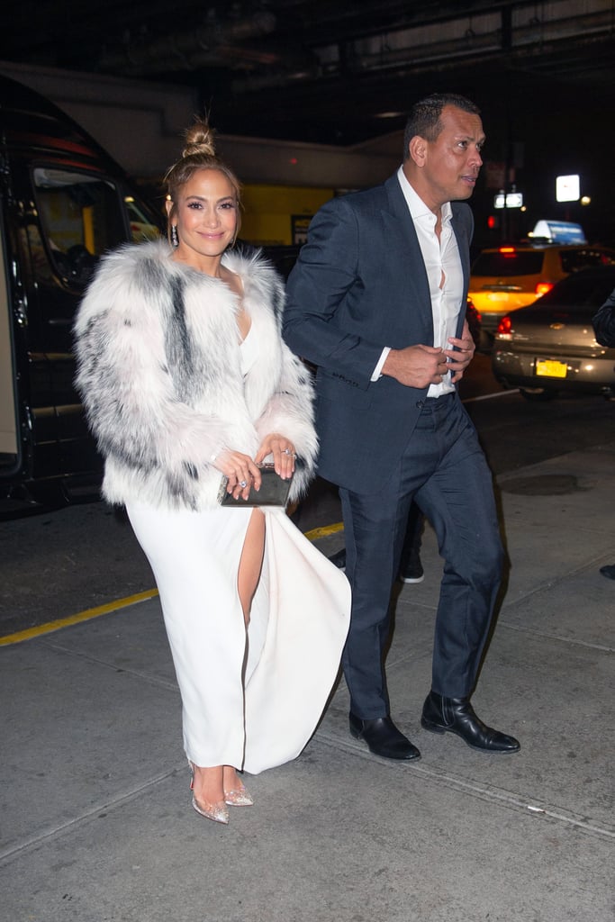 Jennifer Lopez White Elie Saab Dress at Second Act Afterparty