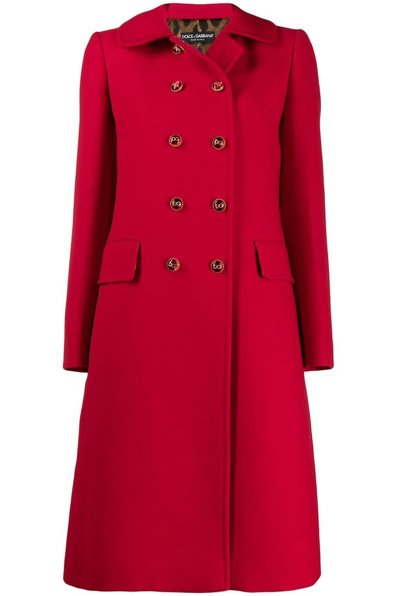 Dolce & Gabbana Double Breasted Mid-Length Coat