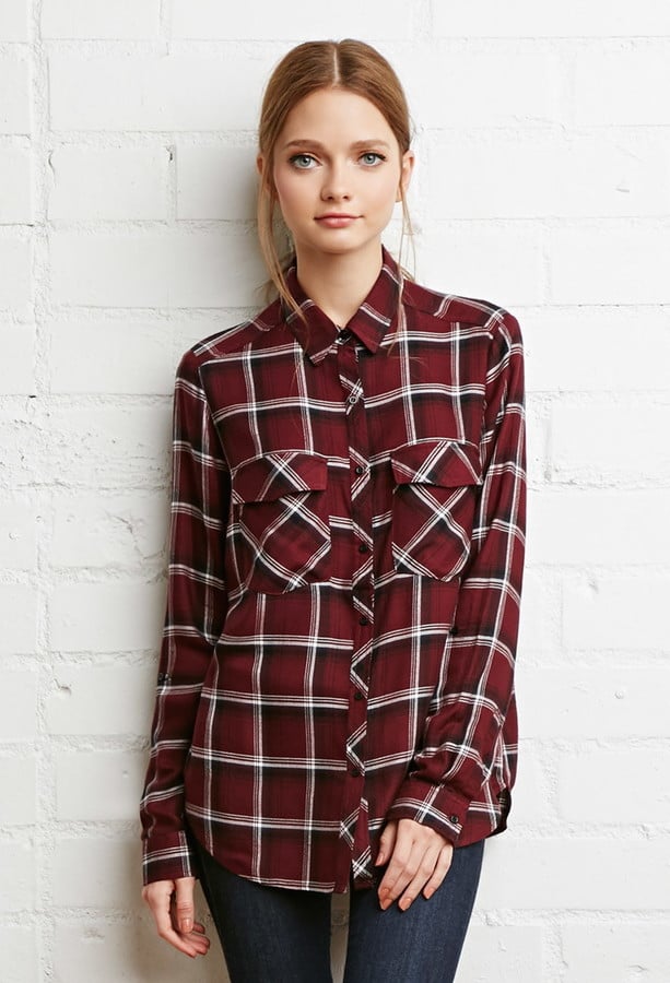 Forever 21 Plaid Pocket Shirt (20) Olivia Palermo Wearing Plaid Coat