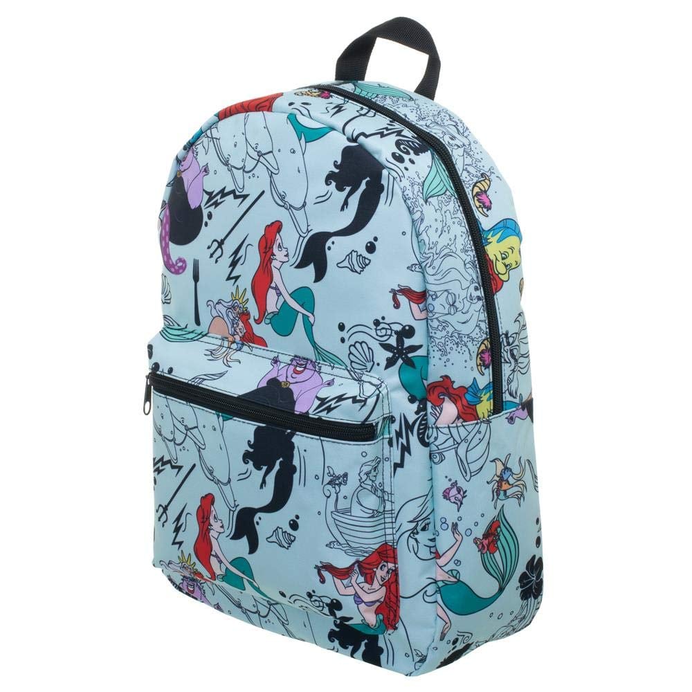Disney The Little Mermaid Sublimated Print Backpack