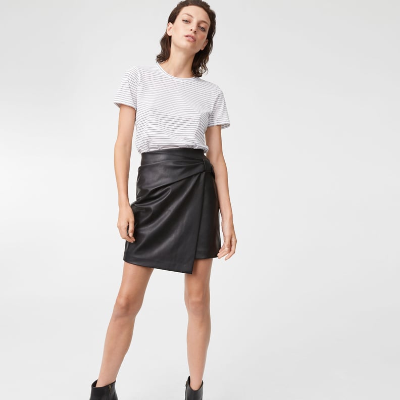 Club Monaco Chavelle Faux Leather Skirt