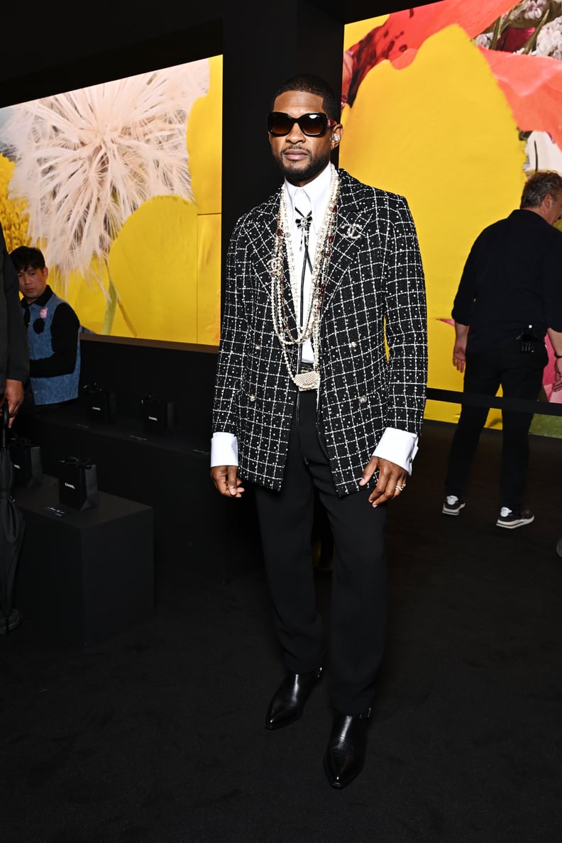 Usher at the Chanel Show During Paris Fashion Week, October 2023