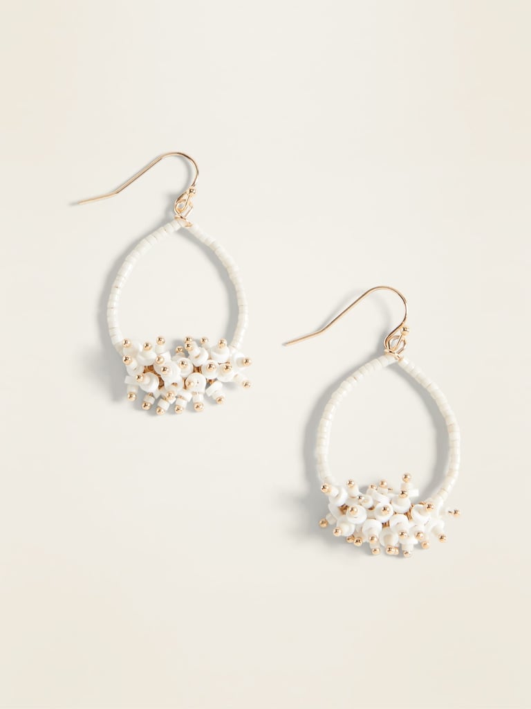 Old Navy Beaded Hoop Drop Earrings Cute Outfit Ideas From Old Navy