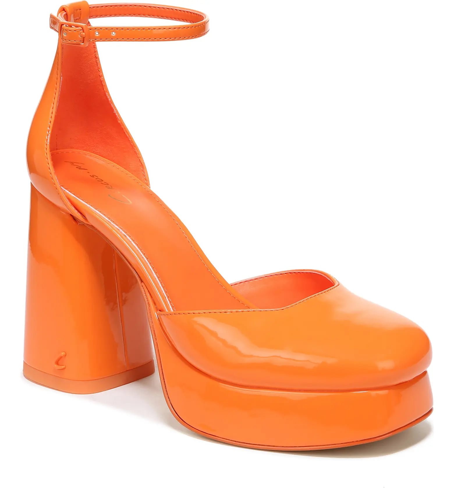 Platform pumps discount with strap