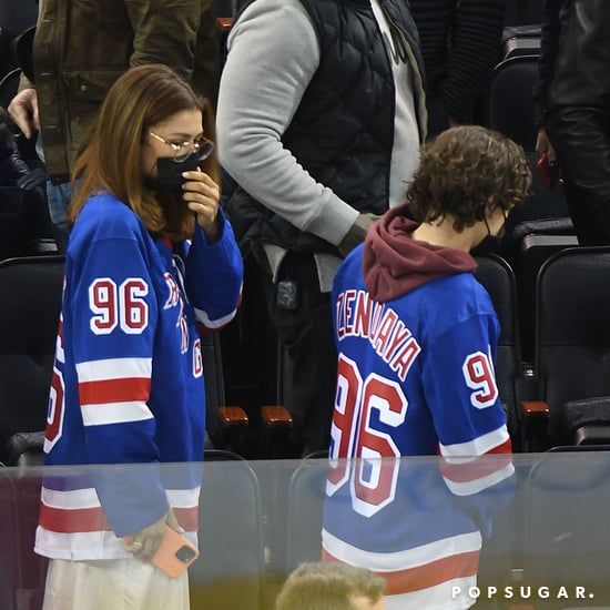 Zendaya and Tom Holland Wear Matching Hockey Jerseys