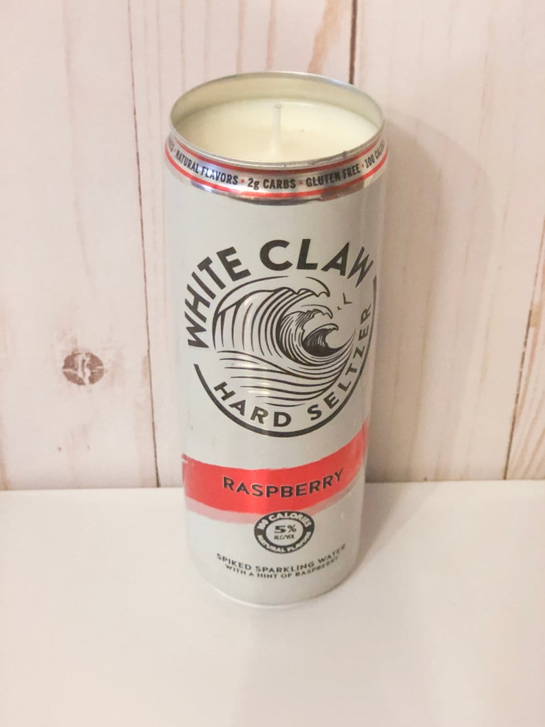 White Claw Raspberry Candle