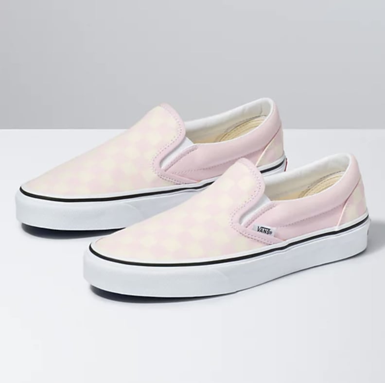 Pastel cheap striped vans