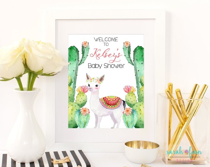 Llama Baby Shower Ideas Popsugar Family
