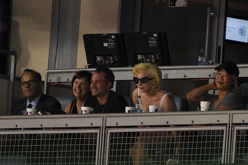 Lady Gaga at the Dodgers World Series Game