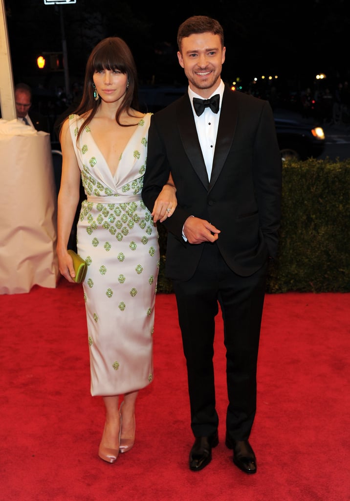 Justin was a stylish companion for Jessica Biel at the Met Gala in May 2012.