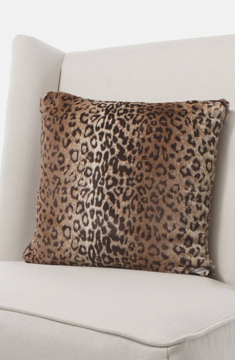 Giraffe at Home Luxe Leopard Throw Pillow