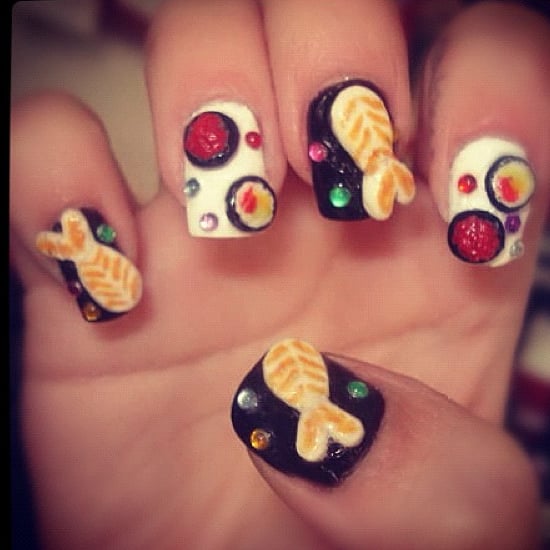 Sushi Nail Art Popsugar Beauty