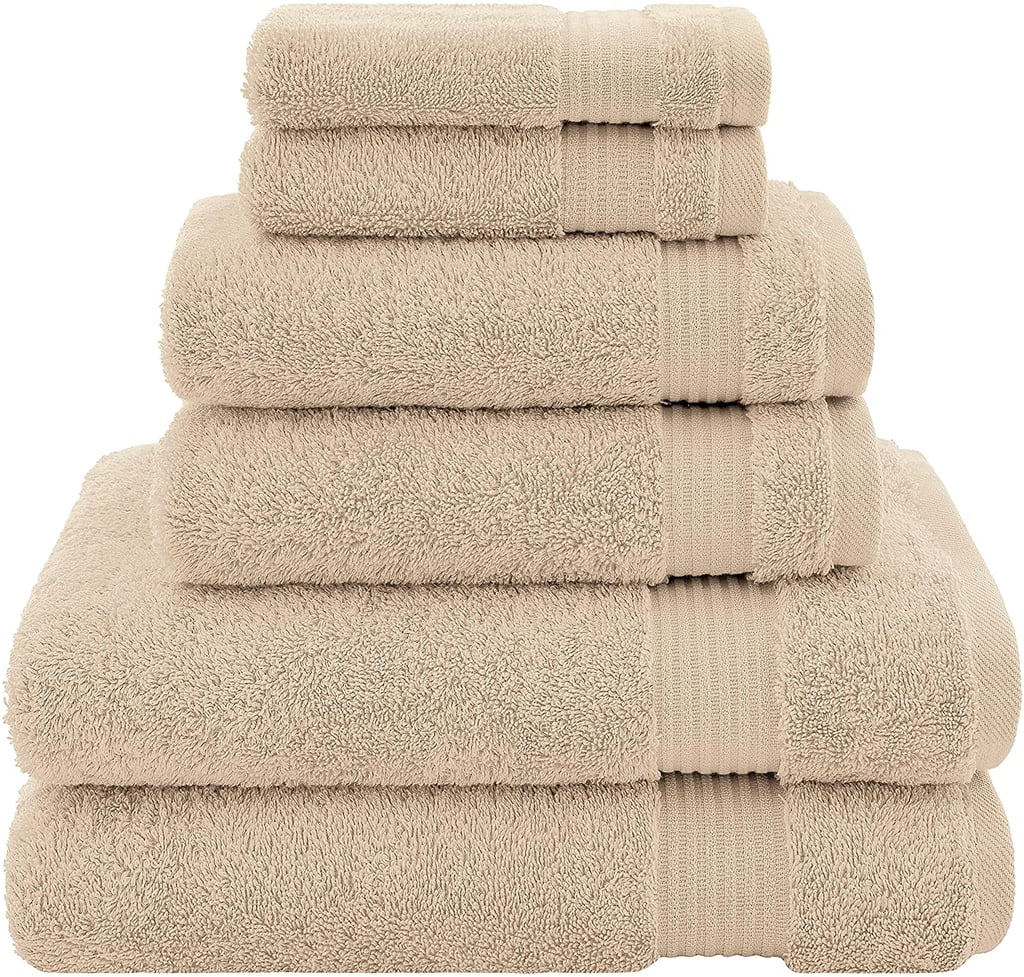 For the Bathroom Turkish Cotton 6Piece Towel Set Best Amazon Black