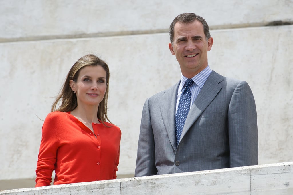 Spanish royals Queen Letizia and King Felipe VI attended the National Innovation and Design Awards in Valladolid, Spain, on Tuesday.