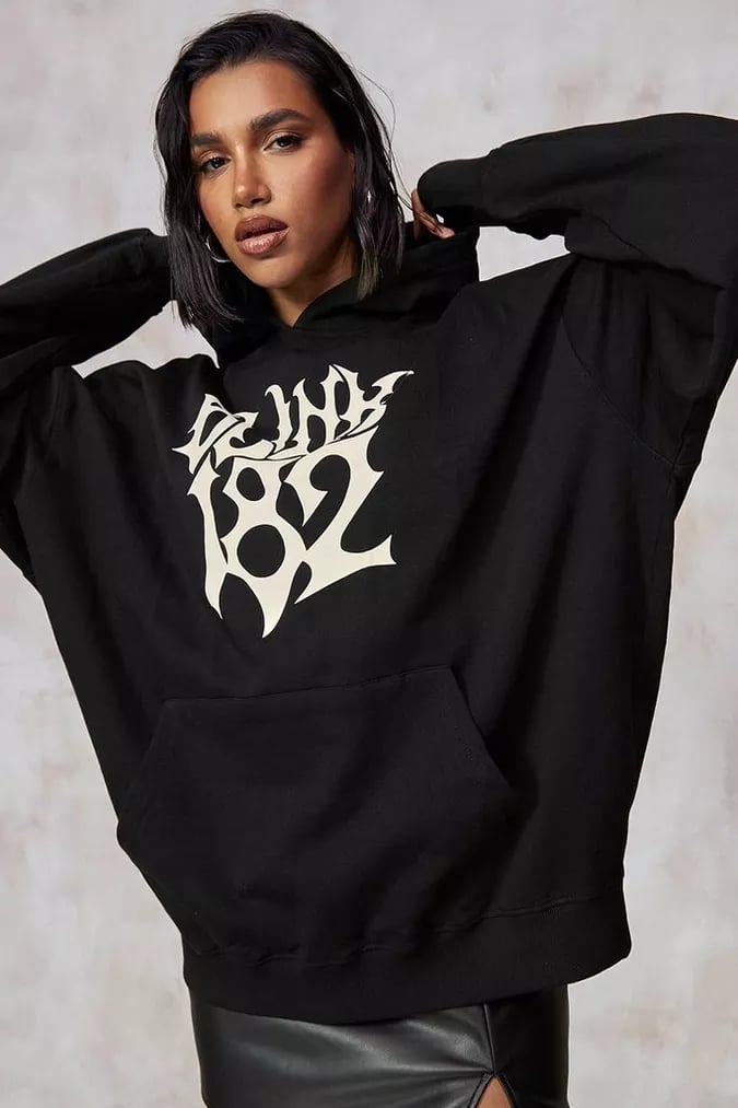 Something Blink-182: Boohoo by Kourtney Kardashian Barker Blink 182 License Hoodie