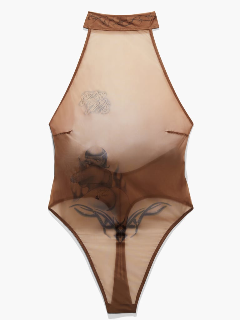 Tattooed Tricot Thong Teddy