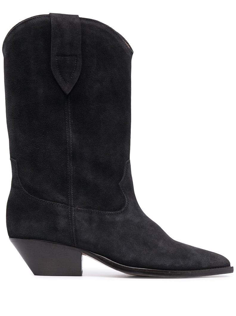 Suede Cowboy Boots: Isabel Marant Duerto Western Suede Boot