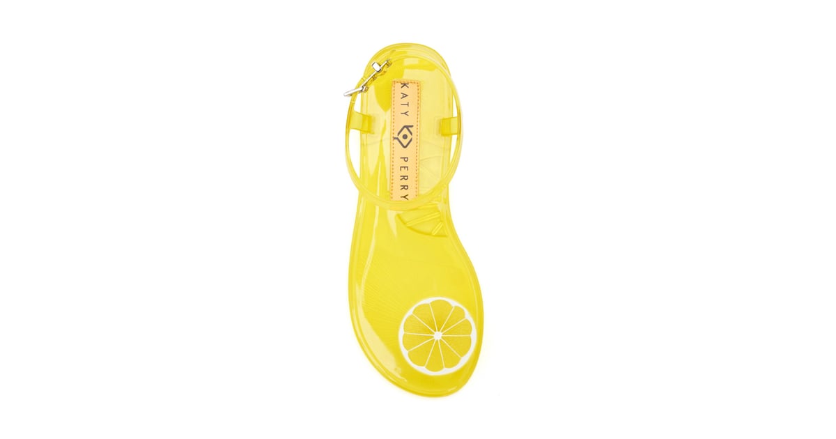 The Geli Lemon Sandals Katy Perry s Jelly Sandals Not Only Look