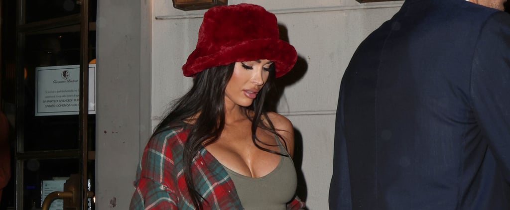 Megan Fox Wears Lace-Up Croc Pants While Out to Dinner With Machine Gun Kelly
